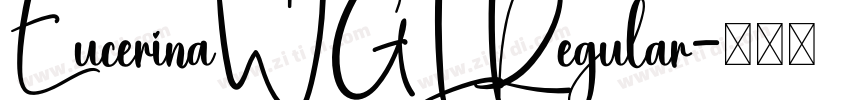EucerinaWGL Regular字体转换 EucerinaWGL Regular字体转换